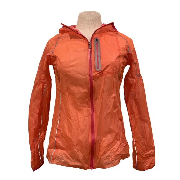 Saucony Jackets & Blazers - SAUCONY Women’s Orange Pink lightweight Running Windbreaker Jacket XS - EUC